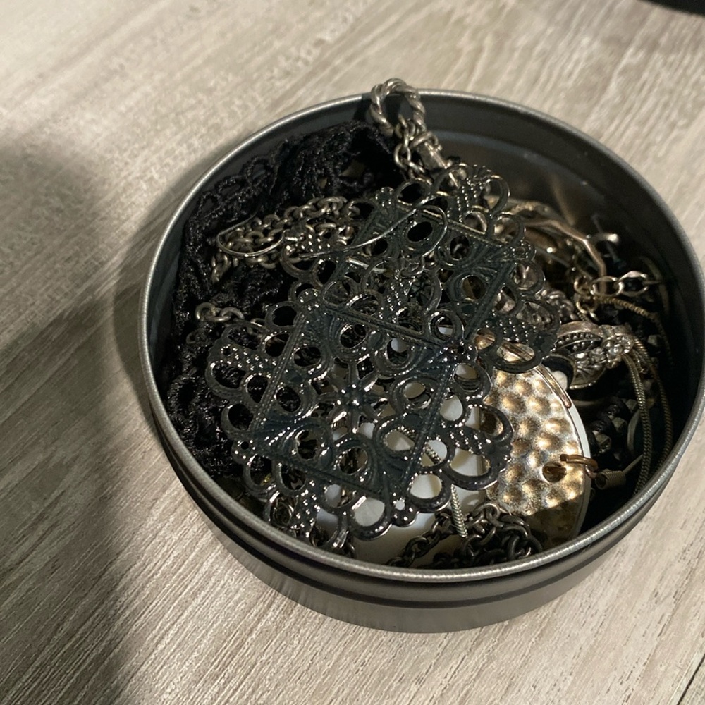 Assorted Jewelry Tin
